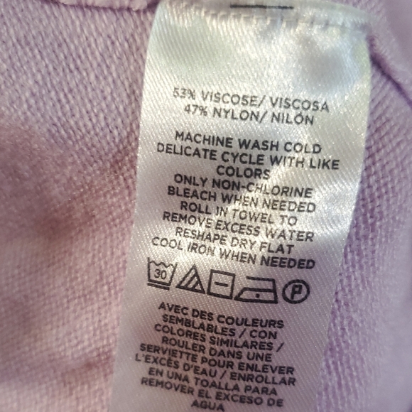 Ann Taylor cardigan Lavender Button-Up Women's Sweater Size XXL - Picture 7 of 9